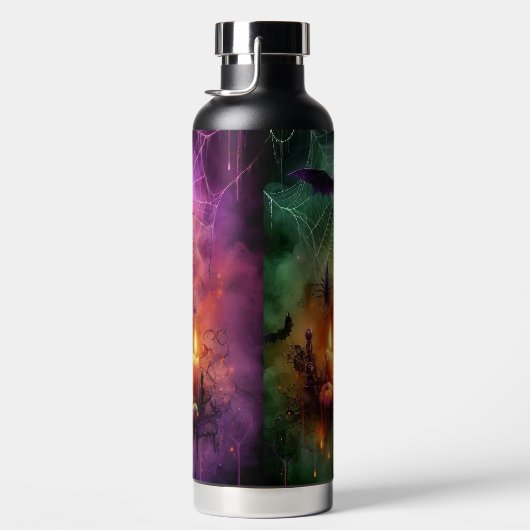 SPOOKY  HALLOWEEN SKULL CANDLES BATS & SPIDERS WATERFLES (Rechts)