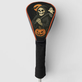 Spooky Halloween Skull Driver Golfheadcover