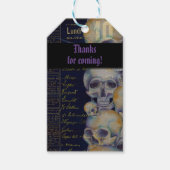  Spooky Halloween Skull Party Favor Labels Cadeaulabel (Voorkant)