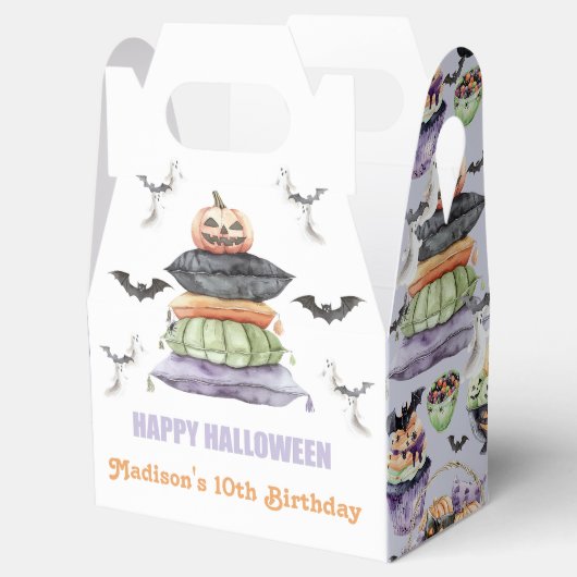 Spooky Halloween Sleepover Bedankt Bedankdoosjes (Geopend)