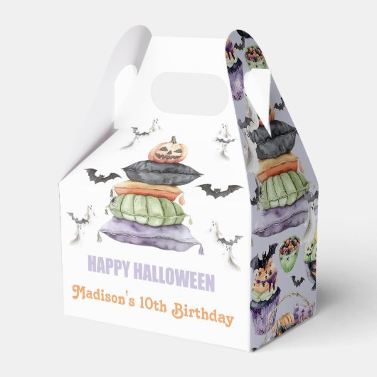Spooky Halloween Sleepover Bedankt Bedankdoosjes (Voorkant Zijde)