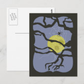 Spooky Halloween Spider Briefkaart (Voorkant / Achterkant)