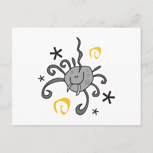 Spooky Halloween Spider Briefkaart (Voorkant)