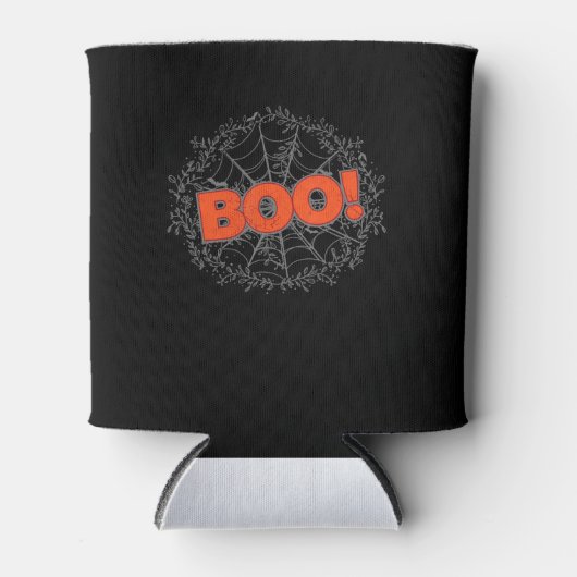Spooky Halloween Spin Web Boo Gift Idee Blikjeskoeler (Voorkant)