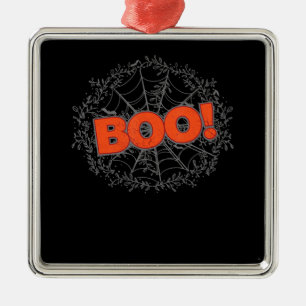 Spooky Halloween Spin Web Boo Gift Idee Metalen Ornament