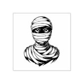 Spooky Halloween spookachtige mummie Rubberstempel (Afrduk)