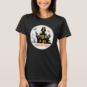 Spooky Halloween spookhuis Trick or treat T-shirt