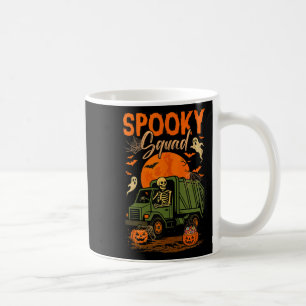 Spooky Halloween Squad Skeleton Driving Garbage TR Koffiemok