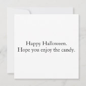 Spooky Halloween stad onder een volle maan Kaart (Achterkant)