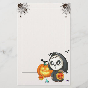 Spooky Halloween Stationery Paper Briefpapier