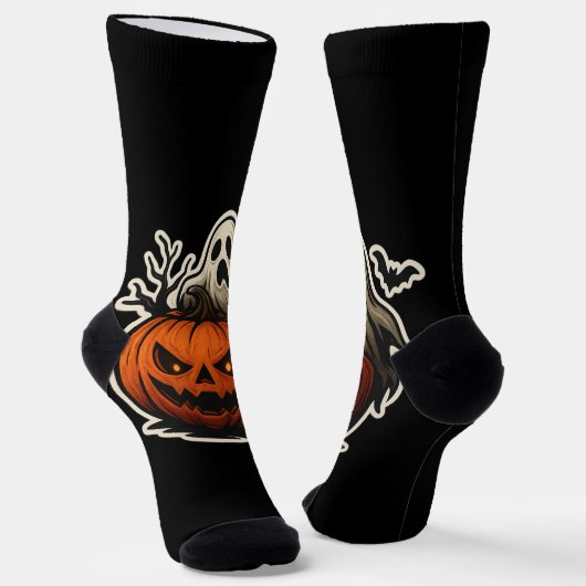 Spooky Halloween Sticker Sokken (Gebogen)