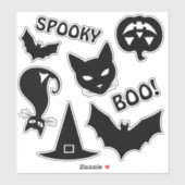 Spooky Halloween Stickers (Vel)