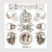 Spooky Halloween Stickers (Vel)
