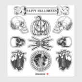 Spooky Halloween Stickers (Vel)