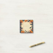 Spooky Halloween Sticky Notes met Pumpkins & Bats (Op bureau)