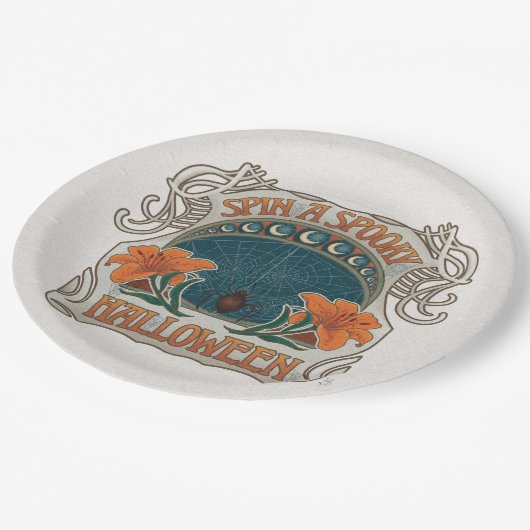 Spooky Halloween stijl Papieren Bordje (Gekanteld)