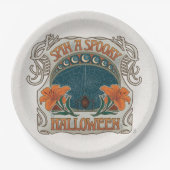 Spooky Halloween stijl Papieren Bordje (Voorkant)