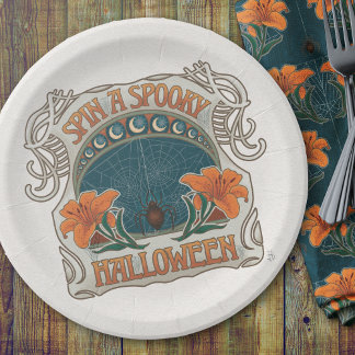 Spooky Halloween stijl Papieren Bordje