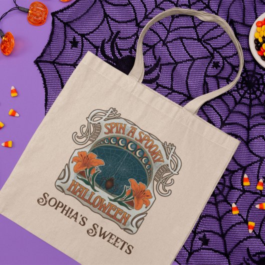 Spooky Halloween Sweets Canvas tas