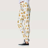 Spooky Halloween symbolen patroon Leggings (Links)