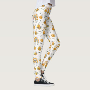 Spooky Halloween symbolen patroon Leggings