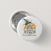 Spooky Halloween symbolen patroon Ronde Button 3,2 Cm (Voorkant /achterkant)