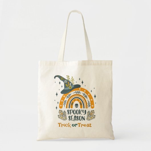 Spooky Halloween symbolen patroon Tote Bag (Voorkant)