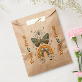 Spooky Halloween symbolen -Trick of trat tekst Bedankzakje (Gezegeld)