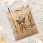 Spooky Halloween symbolen -Trick of trat tekst Bedankzakje (Geknipt)