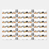 Spooky Halloween Symbols BOO Jack O Lantern Moon Inpakpapier Vel (Voorkant 2)