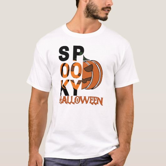 Spooky Halloween T-shirt (Voorkant)