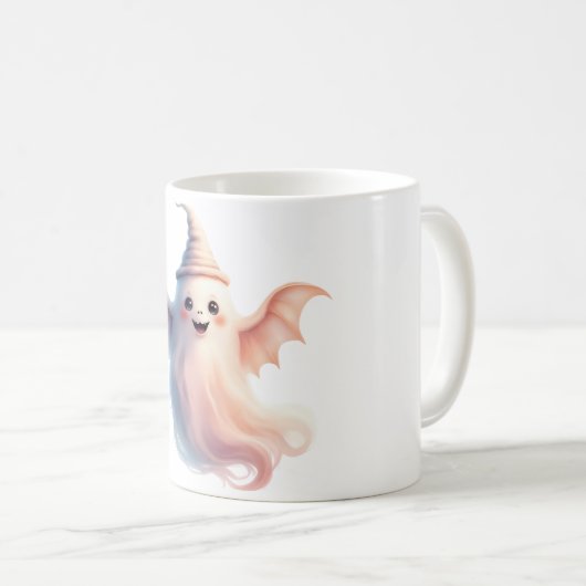 Spooky Halloween T-Shirt - Funny Ghost Koffiemok (Voorkant rechts)