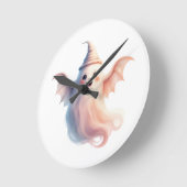 Spooky Halloween T-Shirt - Funny Ghost Ronde Klok (Hoek)