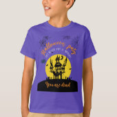 Spooky Halloween T-Shirt – Haunted House & Ghostly (Voorkant)