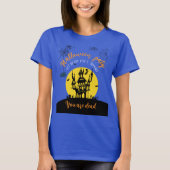 Spooky Halloween T-Shirt – Haunted House & Ghostly (Voorkant)