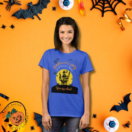 Spooky Halloween T-Shirt – Haunted House & Ghostly