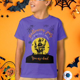 Spooky Halloween T-Shirt – Haunted House & Ghostly