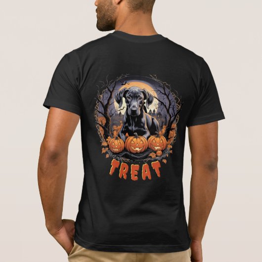 Spooky Halloween T-shirt: Trick or treat! T-shirt (Achterkant)