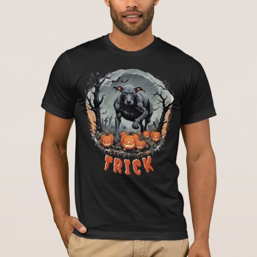 Spooky Halloween T-shirt: Trick or treat! T-shirt (Voorkant)