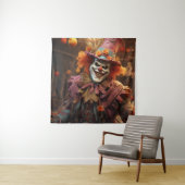 Spooky Halloween Tapestry Wandkleed (In situ)