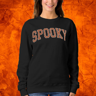 Spooky Halloween Tekst Zwart Trui