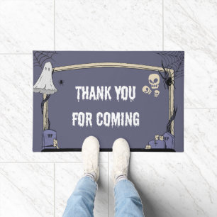 Spooky Halloween "Thank You" Typografie Deurmat