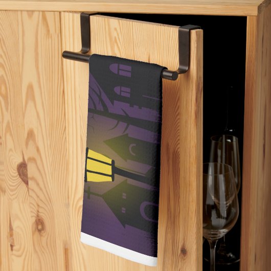 Spooky Halloween Theedoek (Derde Gevouwen)