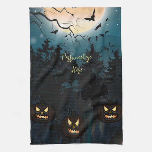 Spooky Halloween Theedoek (Verticaal)