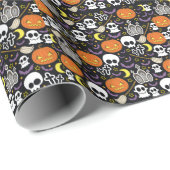 Spooky Halloween: thema achtergrond ontwerp. Cadeaupapier (Rol Hoek)