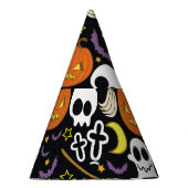 Spooky Halloween: thema achtergrond ontwerp. Feesthoedjes (Rechts)