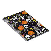 Spooky Halloween: thema achtergrond ontwerp. Notitieboek (Rechterzijde)