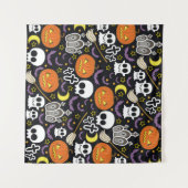 Spooky Halloween: thema achtergrond ontwerp. Wandkleed (Voorkant (horizontaal))