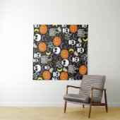 Spooky Halloween: thema achtergrond ontwerp. Wandkleed (In Situ (horizontaal))