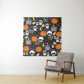 Spooky Halloween: thema achtergrond ontwerp. Wandkleed (In situ)